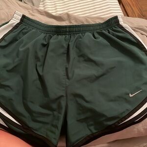 Green nike athletic shorts!